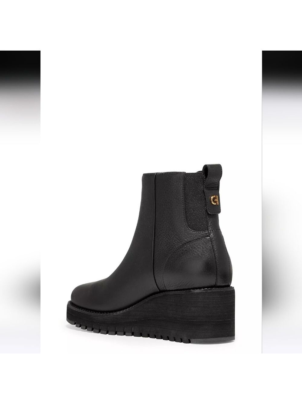 Cole Haan ZERØGRAND Cityquest Waterproof Wedge Chelsea Boots, Size 8.5B - Picture 4 of 17